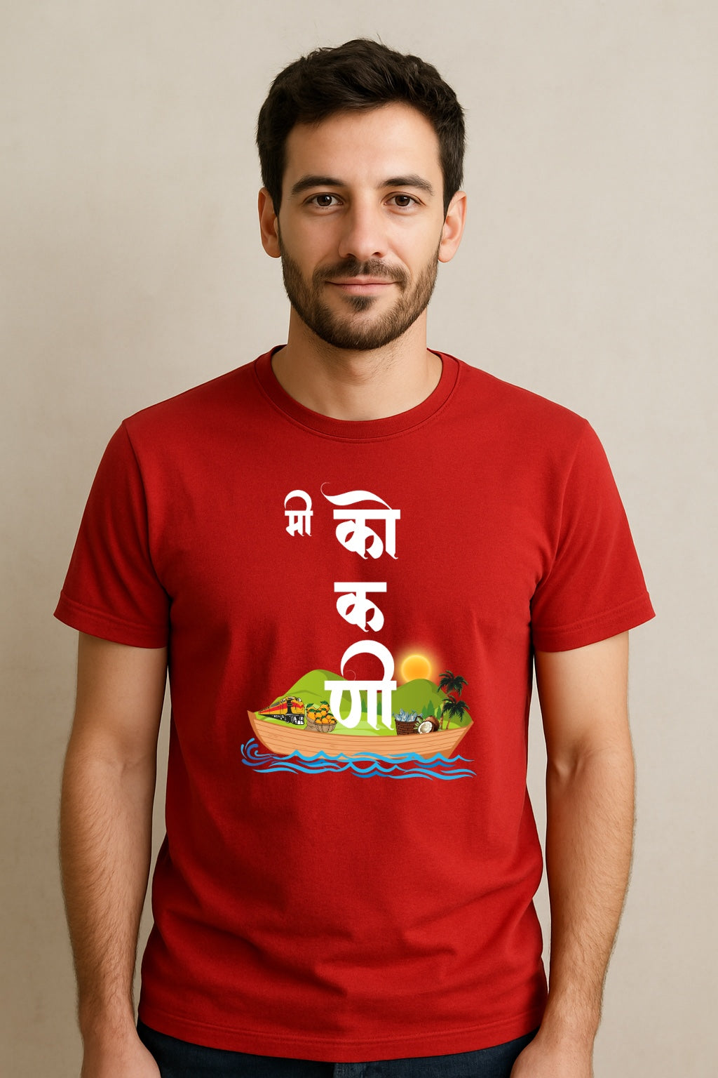 Me Kokani |Unisex Regular-Fit T-Shirt – Konkan Coast Culture Graphic Tee