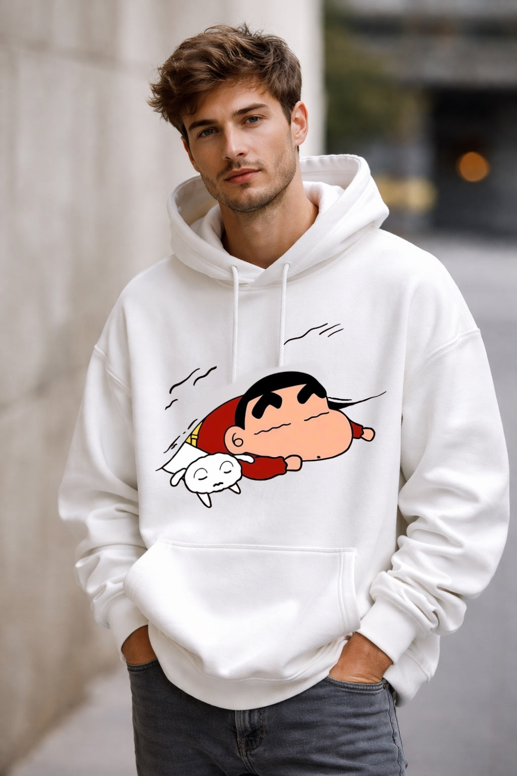 Sleepy Shinchan Oversized Unisex Premium Winter Hoodie