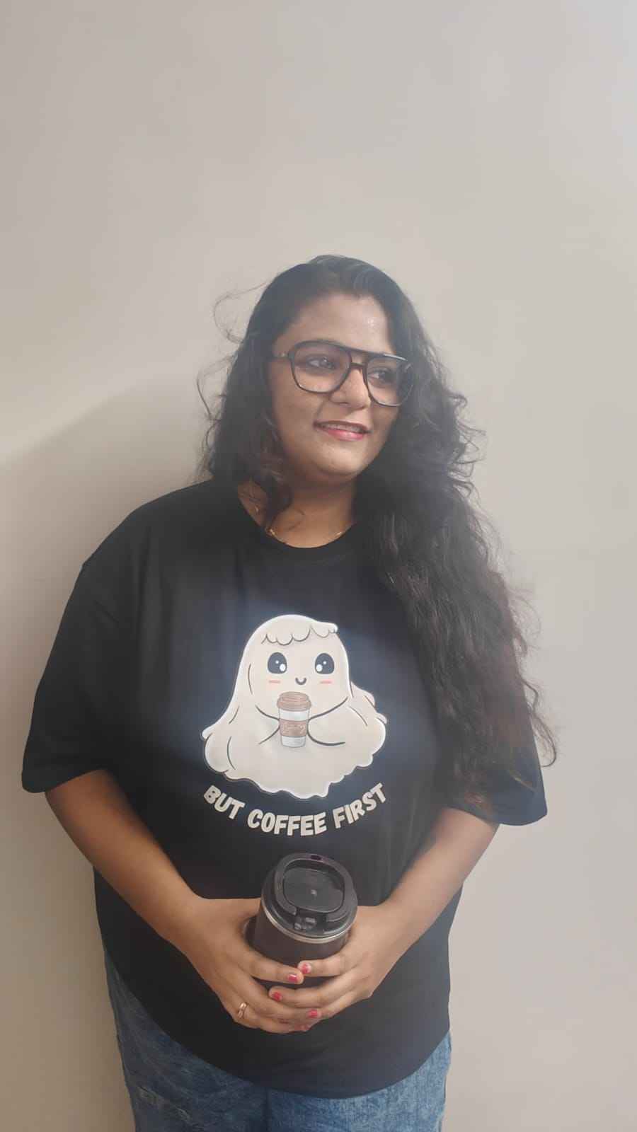 But Coffee First | Women’s Oversized T-Shirt – Coffee Lover Graphic Tee