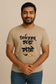 Nirlajam Sada Sukhi | Unisex Regular-Fit T-Shirt – Chill Marathi Quote Calligraphy Tee
