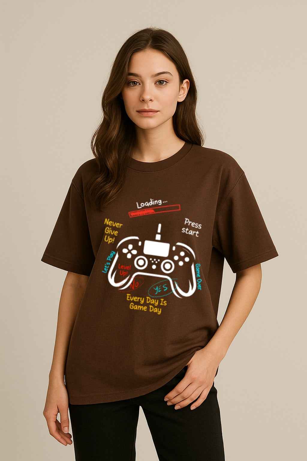 Every Day Is Game Day | Oversized T-Shirt – Sporty Graphic Tee