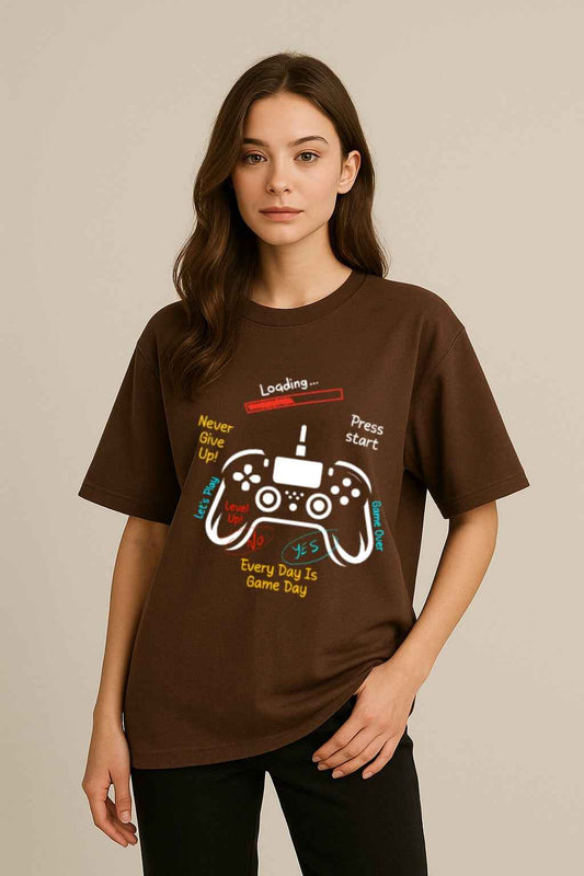 Every Day Is Game Day | Oversized T-Shirt – Sporty Graphic Tee