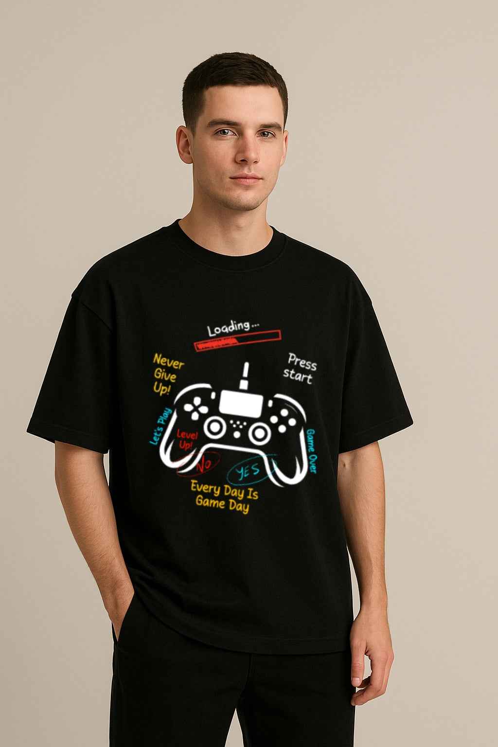 Every Day Is Game Day | Oversized T-Shirt – Sporty Graphic Tee