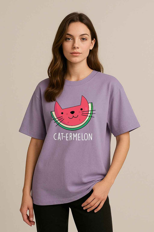 CAT-ERMELON | Oversized T-Shirt – Graphic Tee
