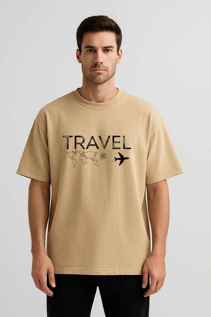 Travel | Unisex Oversized T-Shirt – Wanderlust Graphic Tee