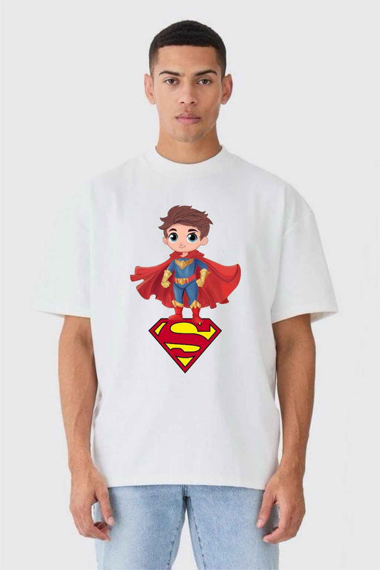 Superman |  Men’s Oversized T-Shirt – Superhero Graphic Tee
