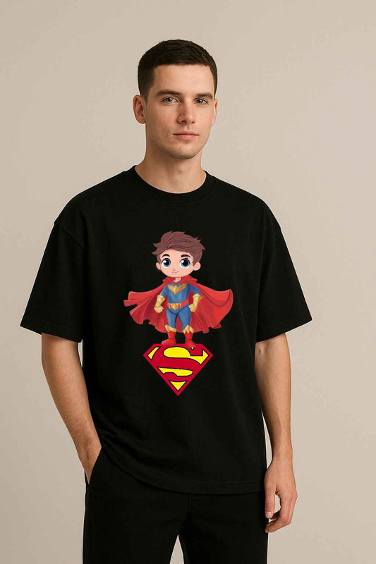 Superman |  Men’s Oversized T-Shirt – Superhero Graphic Tee