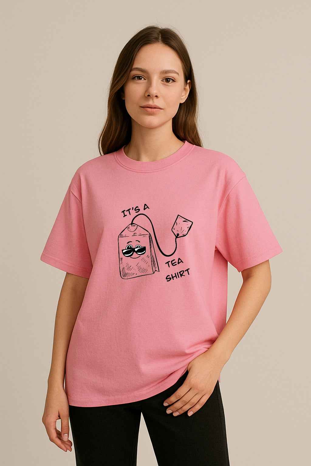 It’s a Teeshirt | Unisex Oversized T-Shirt for Tea Lovers | Kalamaya Art