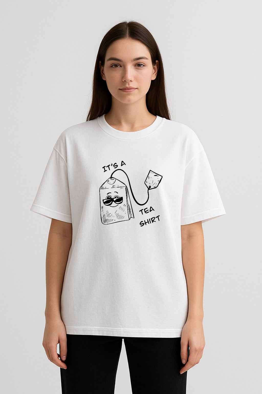 It’s a Teeshirt | Unisex Oversized T-Shirt for Tea Lovers | Kalamaya Art