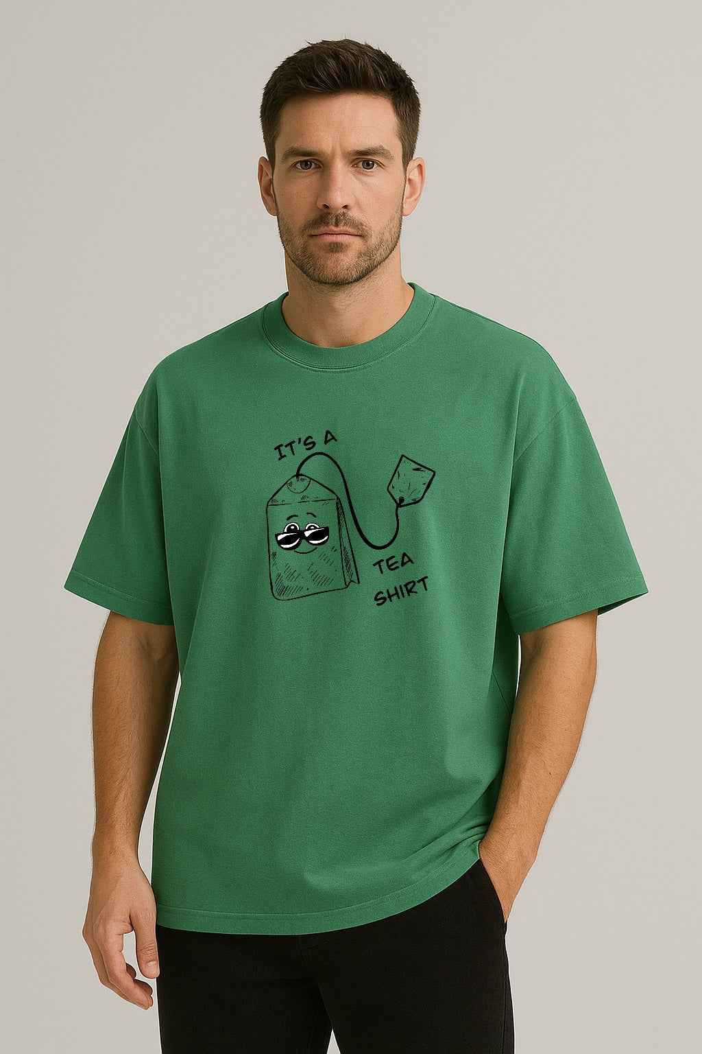 It’s a Teeshirt | Unisex Oversized T-Shirt for Tea Lovers | Kalamaya Art