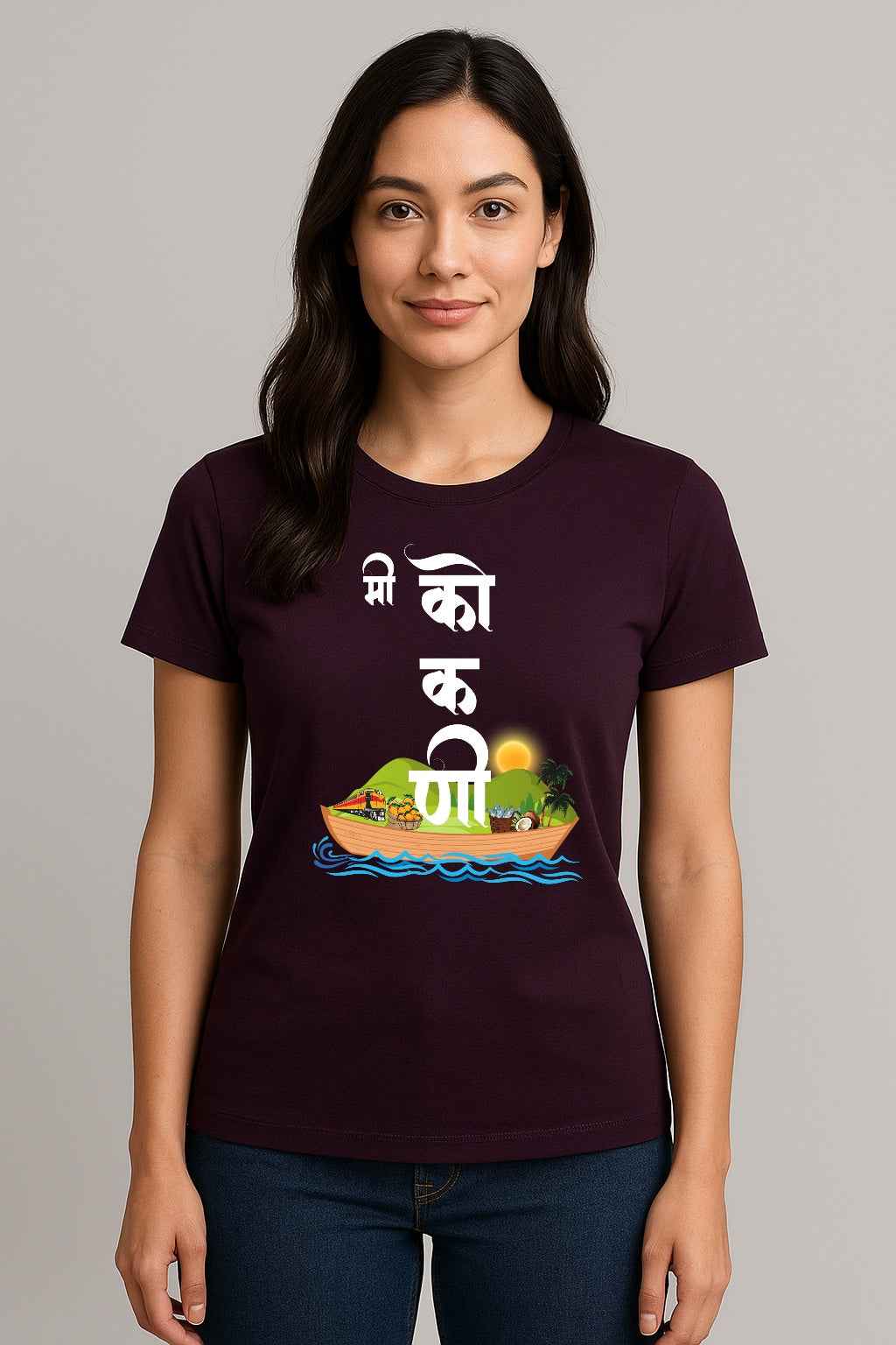 Me Kokani |Unisex Regular-Fit T-Shirt – Konkan Coast Culture Graphic Tee
