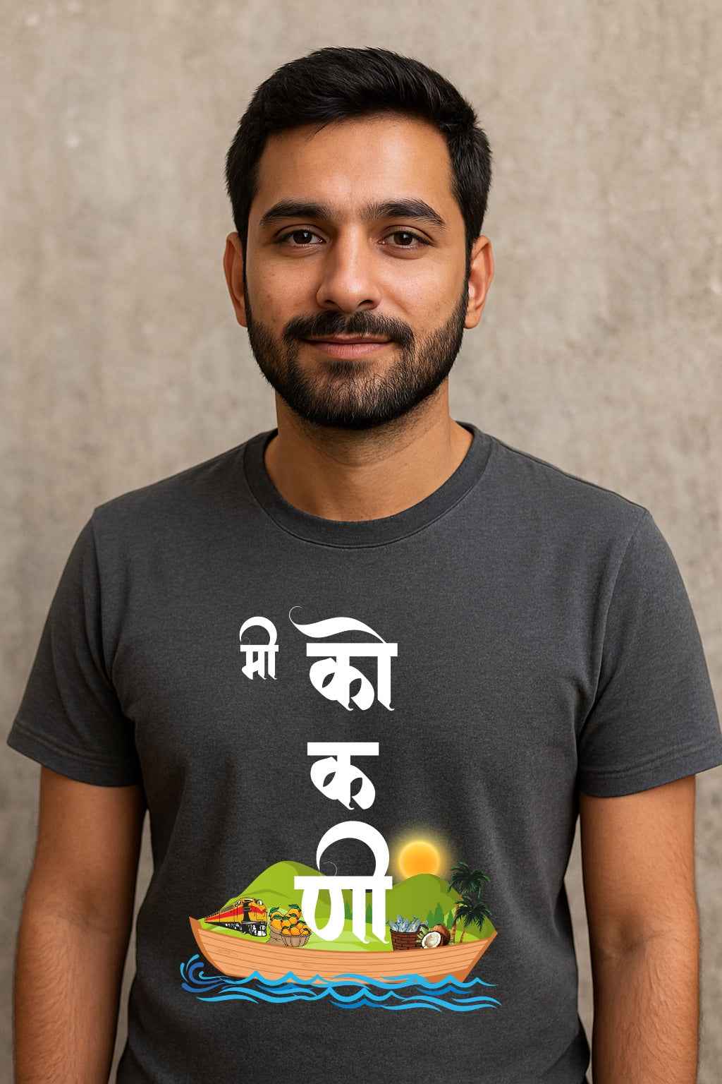 Me Kokani |Unisex Regular-Fit T-Shirt – Konkan Coast Culture Graphic Tee