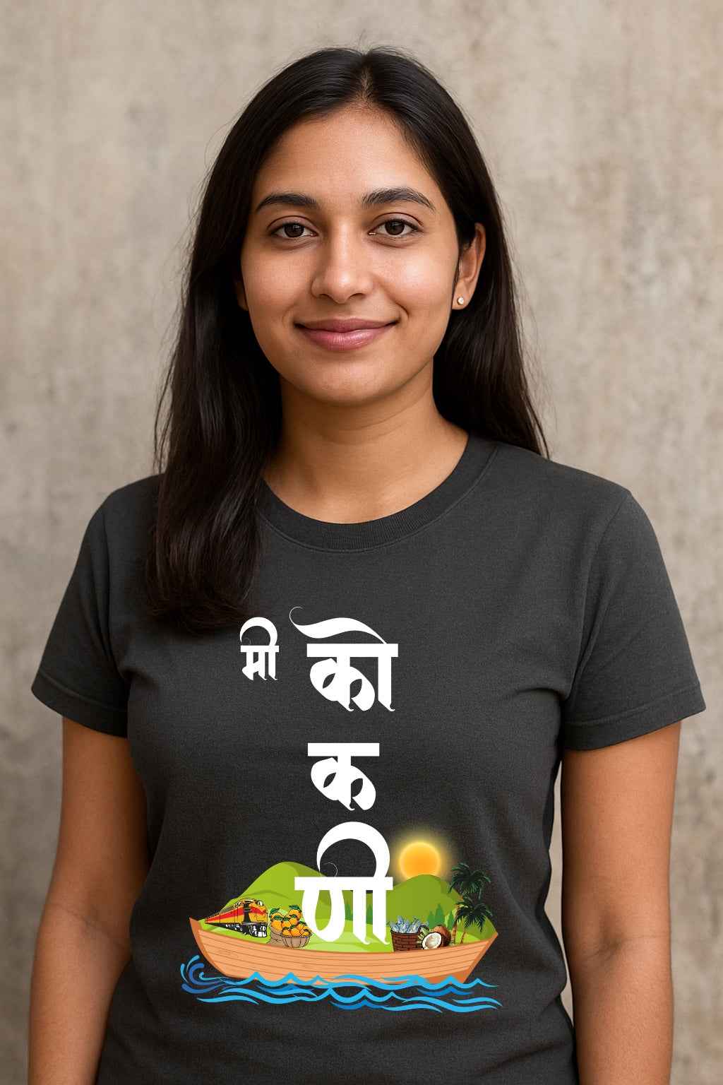 Me Kokani |Unisex Regular-Fit T-Shirt – Konkan Coast Culture Graphic Tee