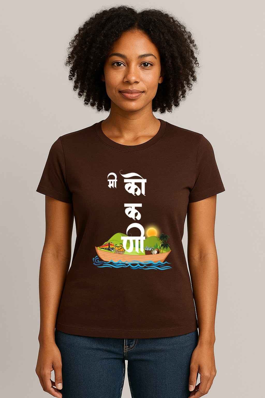 Me Kokani |Unisex Regular-Fit T-Shirt – Konkan Coast Culture Graphic Tee