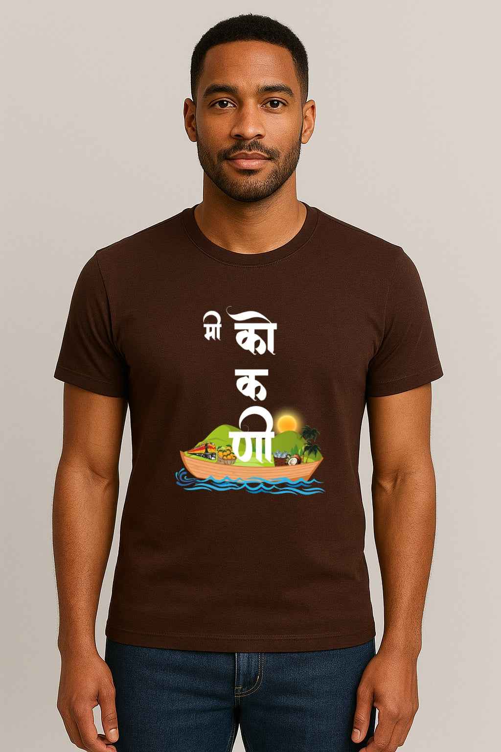 Me Kokani |Unisex Regular-Fit T-Shirt – Konkan Coast Culture Graphic Tee