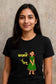 Malvani Chedu | Women’s Comfort-Fit T-Shirt – Bold Marathi Phrase Graphic Tee