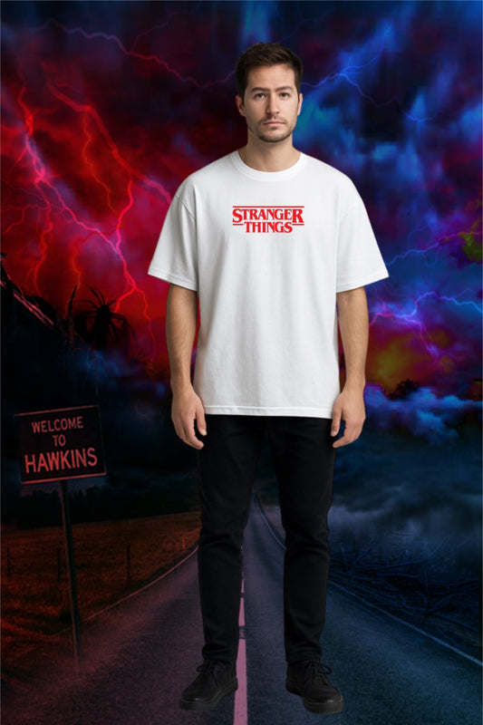 Stranger Things Oversized T-Shirt | Unisex Heavyweight Cotton Graphic Tee