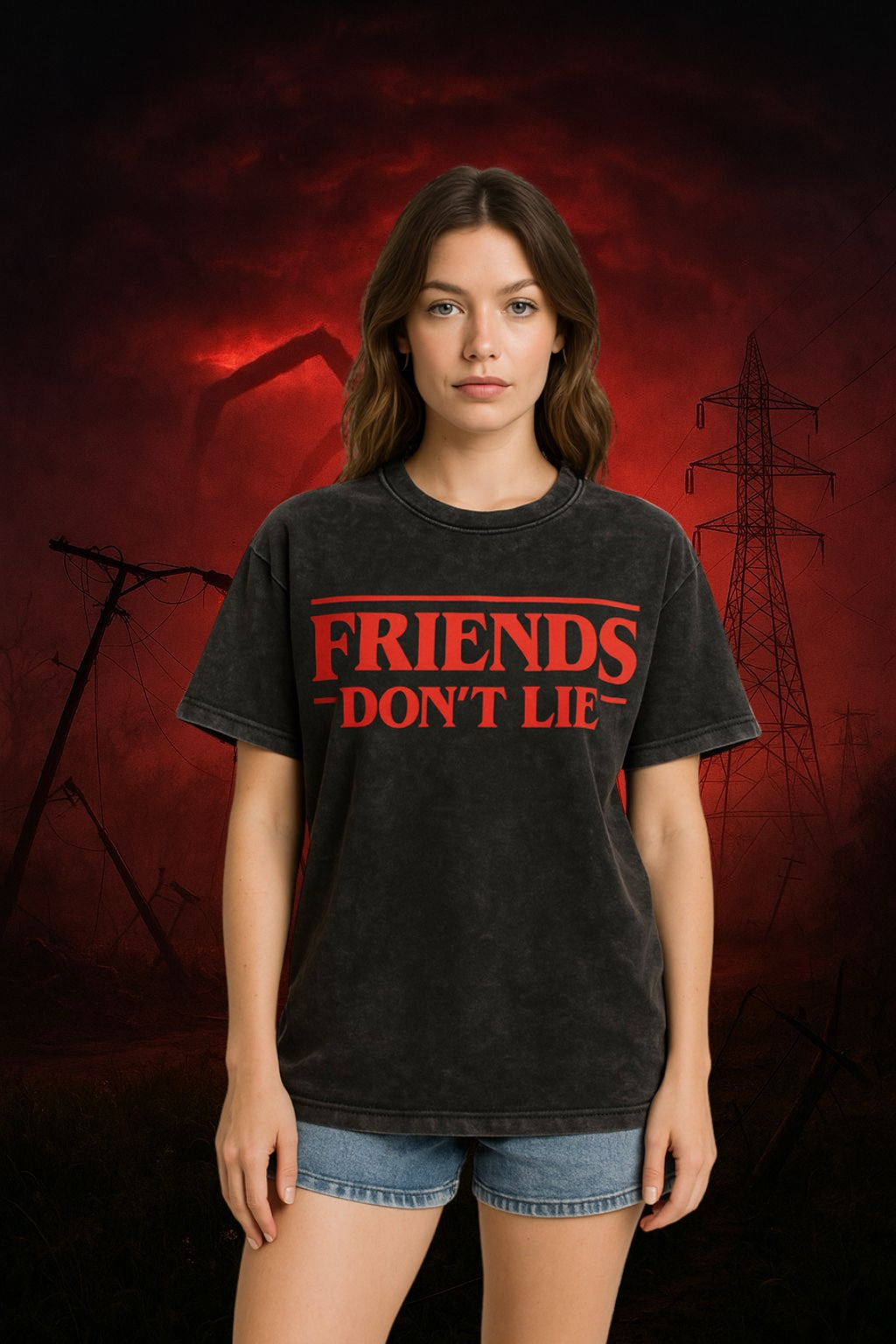 Friends Don’t Lie Oversized T-Shirt |Graphic Tee