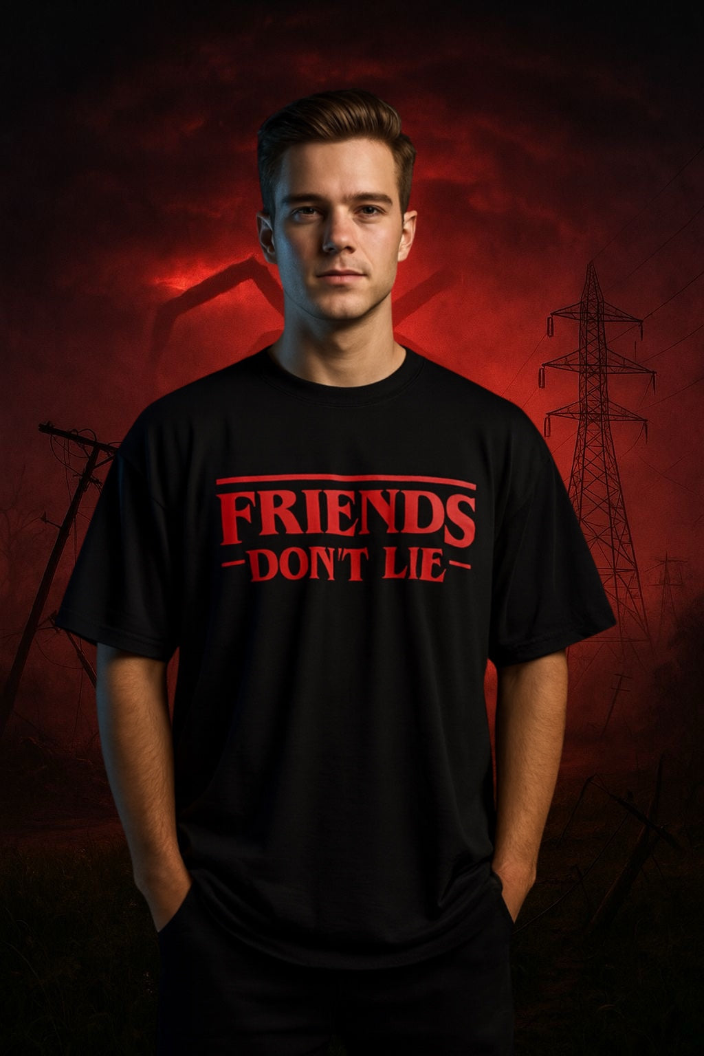 Friends Don’t Lie Oversized T-Shirt |Graphic Tee