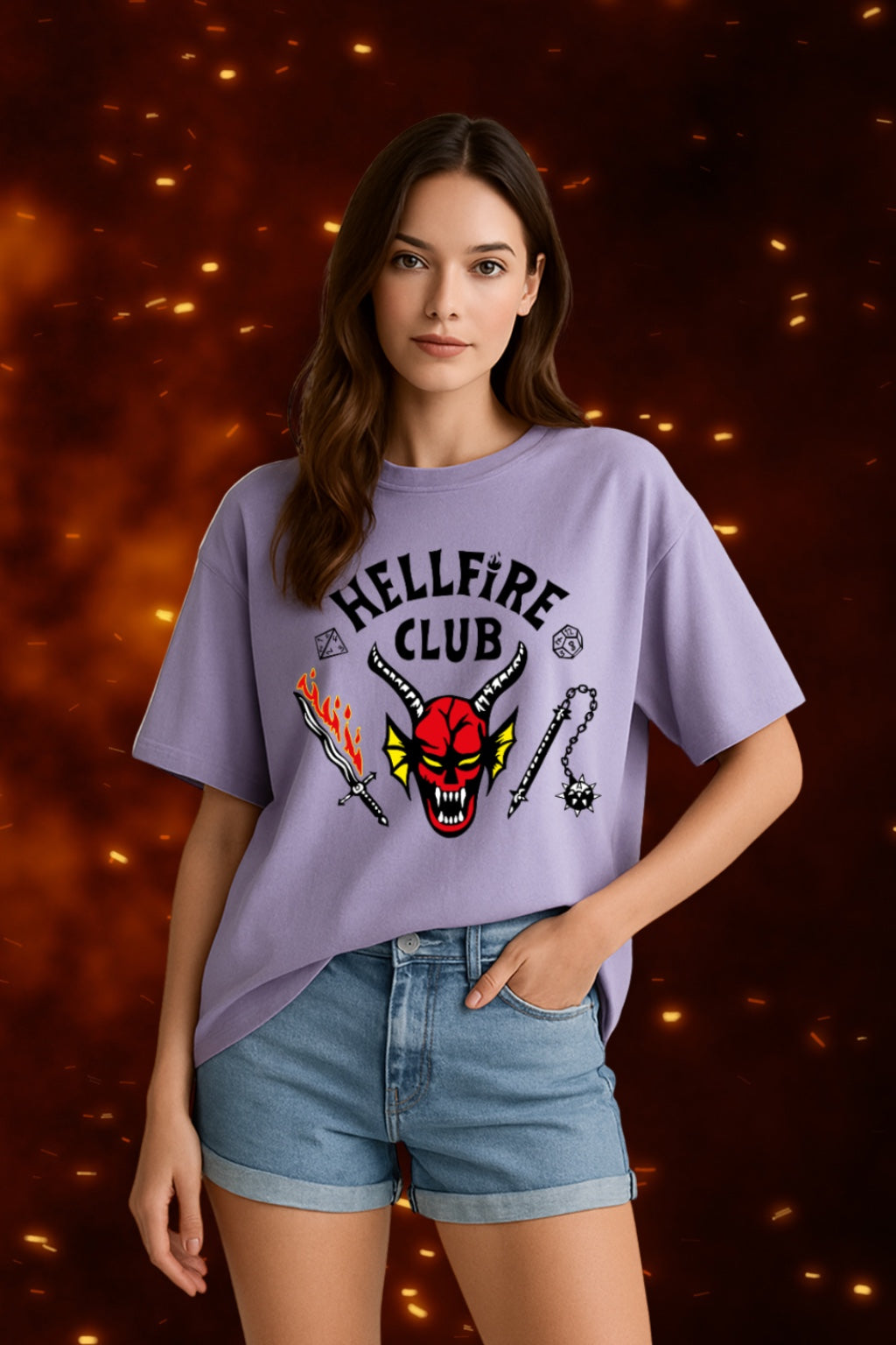 Hellfire Club Stranger Things Oversized T-Shirt | Premium Cotton Fan Tee