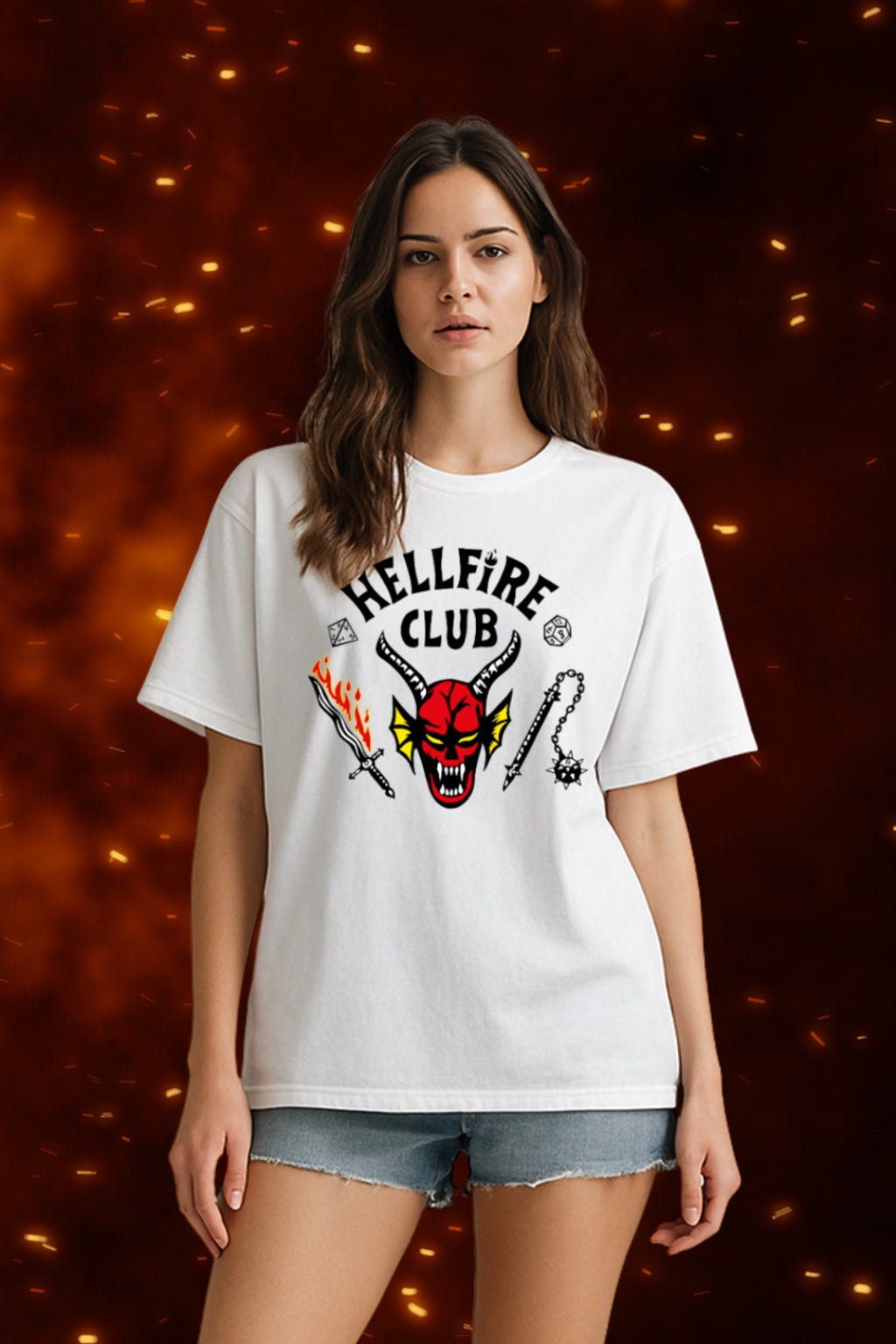 Hellfire Club Stranger Things Oversized T-Shirt | Premium Cotton Fan Tee