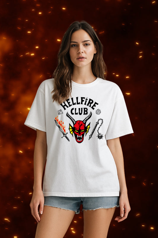 Hellfire Club Stranger Things Oversized T-Shirt | Premium Cotton Fan Tee