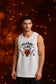 Stranger Things Hellfire Club Oversized Tank Top for Men | Premium Cotton Sleeveless Graphic Tee
