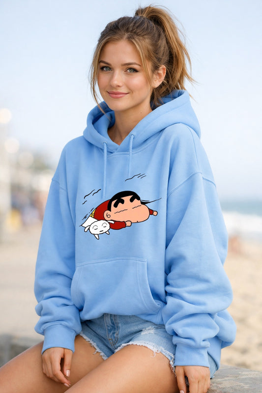 Sleepy Shinchan Oversized Unisex Premium Winter Hoodie