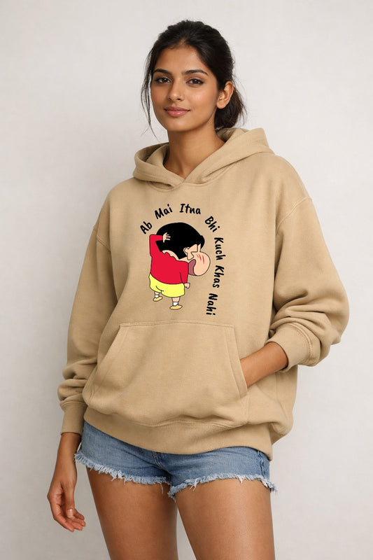 Shinchan Ab Mai Itna Bhi Kuch Khas Nahi – Unisex Oversized Hoodie | Premium Streetwear Hoodie