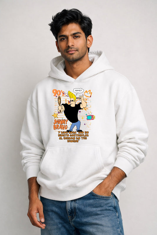 Johnny Bravo Perfect – Unisex Oversized Hoodie | Cartoon Streetwear Winter Hoodie